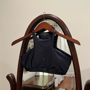 Carbon38 Sleek Black Sports Bra